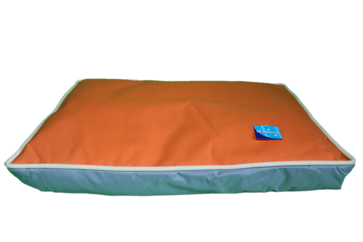 ROZBALENO - Voděodolná oranžovošedá matrace - 75x50 cm