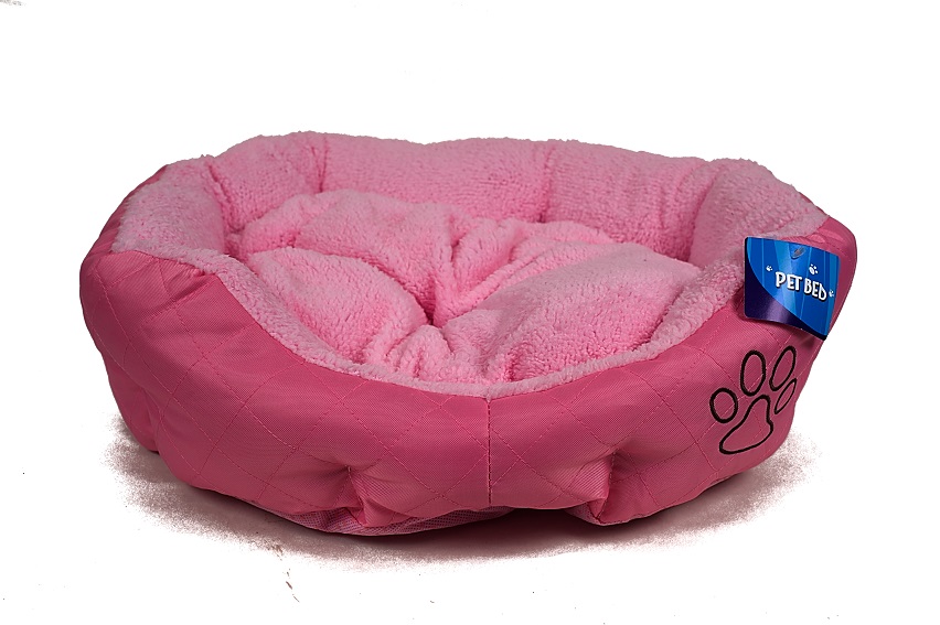Růžový pelíšek pro psa - 45x40 cm