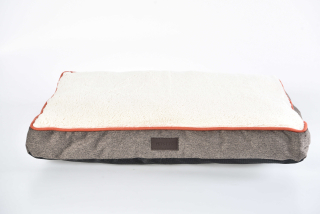Hnědo-béžová matrace pro psy - 90x60x11 cm
