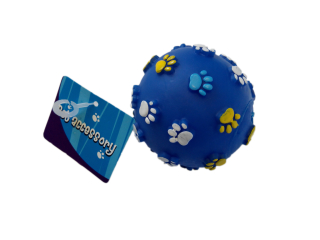 Pískací balónek modrý - 7,5 cm